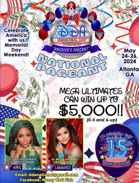 DDA 2024 - Americas Pageant! 15th Anniversary!!, The Westin Atlanta ...
