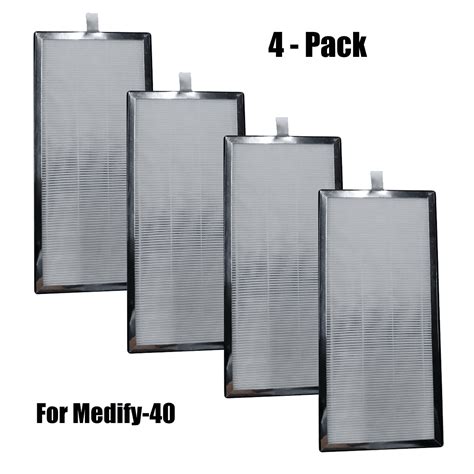 Buy 4-Pack H13 HEPA Filter for Medify MA-40 Air Purifier True HEPA ...