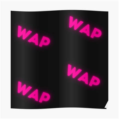 "WAP WAP " Poster for Sale by Yekaior | Redbubble