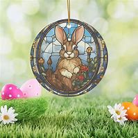 Image result for White Bunny Ornament