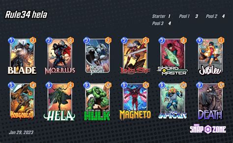 Rule34 hela - Decks - Marvel Snap Zone