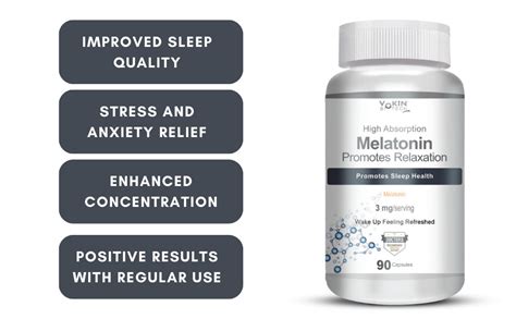 Vokin Biotech Melatonin 3mg Healthy Sleep Cycle | Helps Stress ...