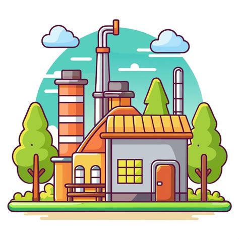 Syrup factory building vector graphics for stock | Premium AI-generated ...