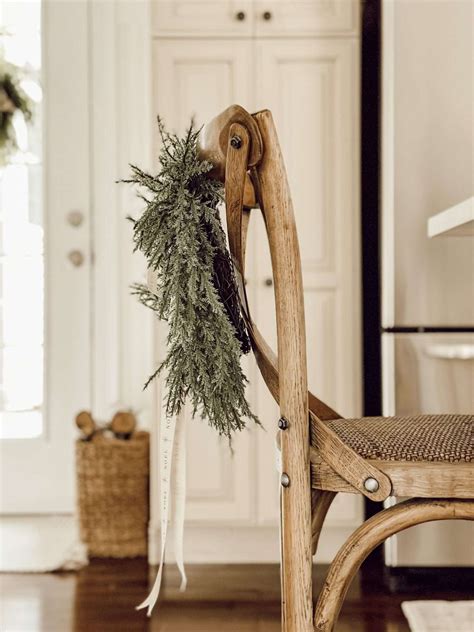 Easy DIY Christmas Chair Decorations With Wreaths