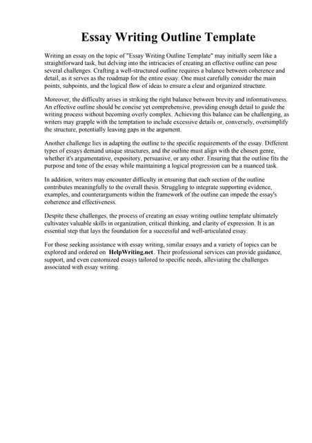 Image result for Essay-Writing Outline