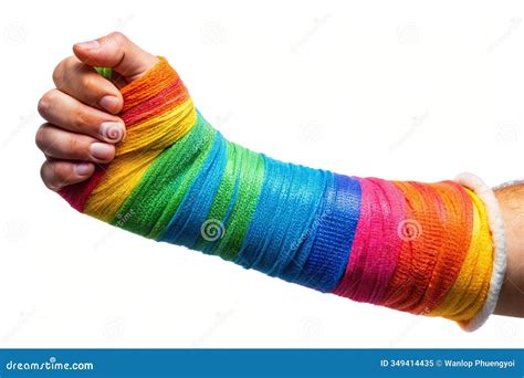 Broken Arm in Cast: a Powerful Symbol of Medical Care and Recovery Stock Illustration ...