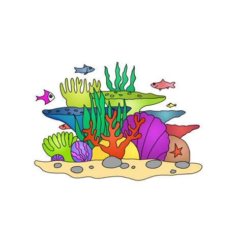 Image result for Coral Reef Drawing Tutorial