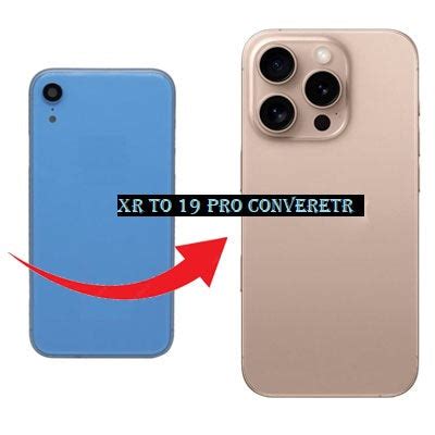 Convertor Back Panel Housing for Apple iPhone XR to iPhone 16 Pro ...