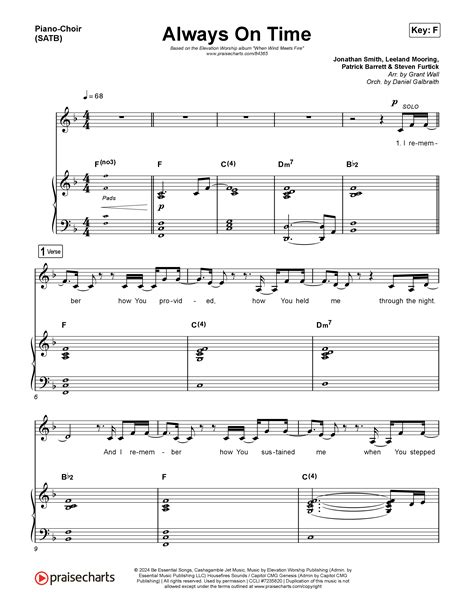 Always On Time Sheet Music PDF (Elevation Worship / Bella Cordero ...