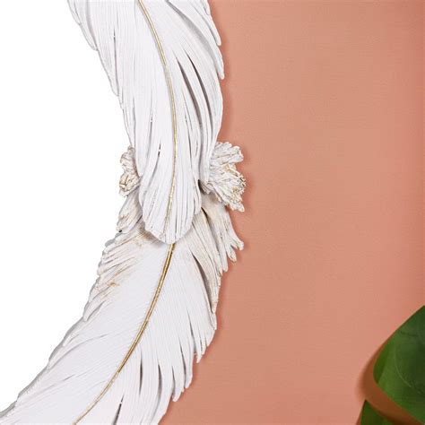Feather Fusion Oval Wall Mirror Online - Premium Wall Mirror | Nestasia
