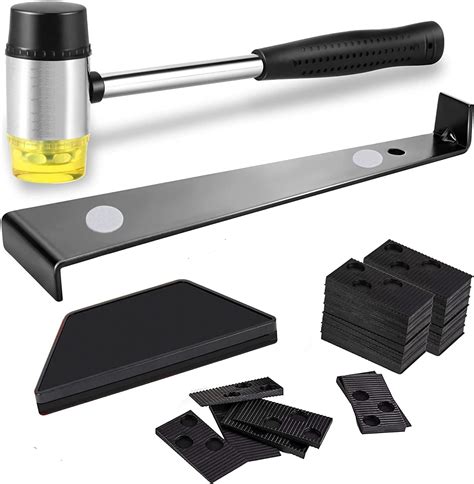 LATERN 43Pcs Laminate Floor Kit, 26CM Double Sided Rubber Mallet with ...