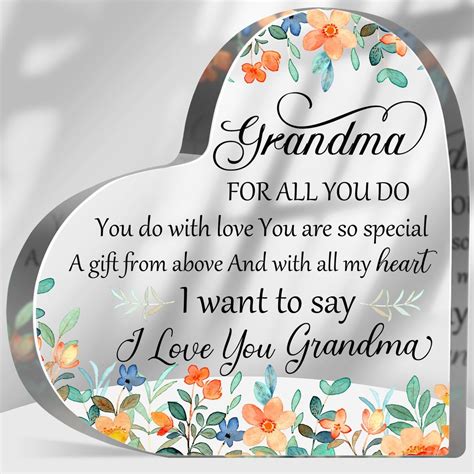 Grandma I Love Your Acrylic,Best Grandma Gift from Grandchildren ...