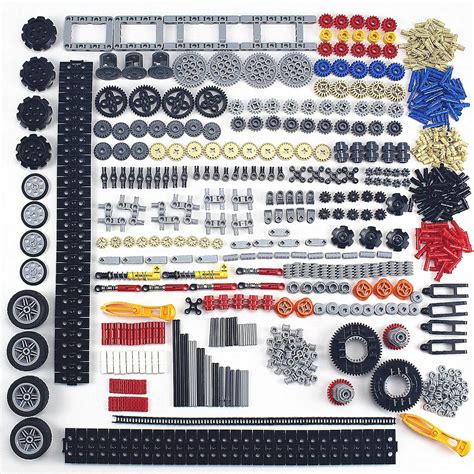 TTLYHEK 720Pcs Technical Cars Gears Cross Axles Parts Accessories ...