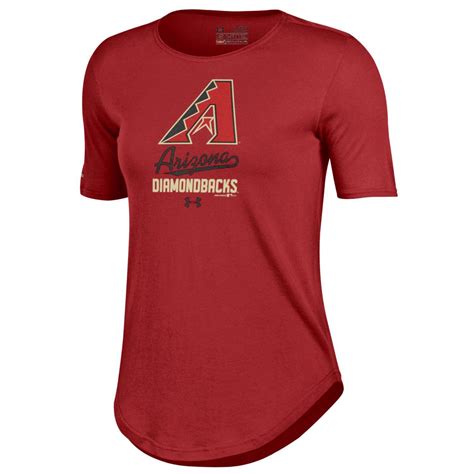 Under Armour Arizona Diamondbacks Women's Red Crew Performance T-Shirt