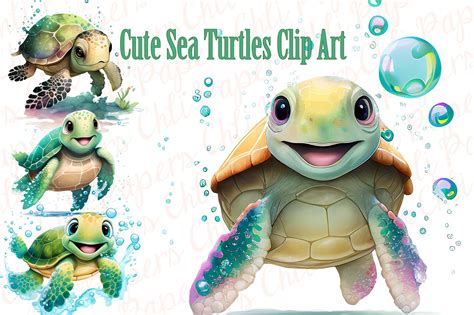 Baby Sea Turtle Clip Art