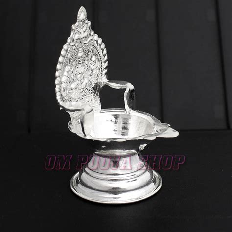 Gajalakshmi Diya in Pure Silver | Buy online @ low cost