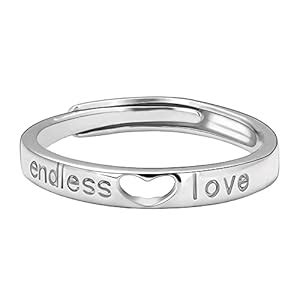 GIVA 925 Silver Endless Love Ring, Adjustable | Gifts for Women and ...