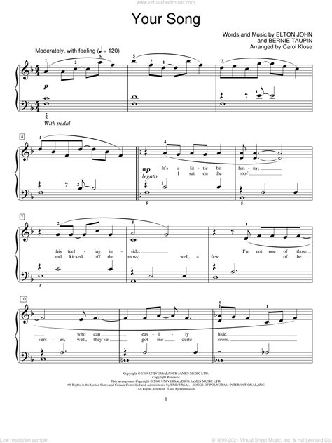 Easy Piano Music Free Printable - Printable Learning Sheets