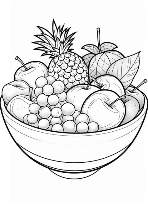 Fruits Coloring Pages Printable 的图像结果