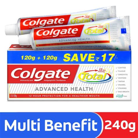 Colgate Advanced Health Cavity Protection Toothpaste 240 g (Pack of 2 ...