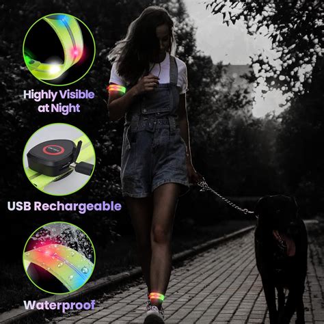 Buy Taximi LED Armband Running Lights for Runners - USB Rechargeable ...