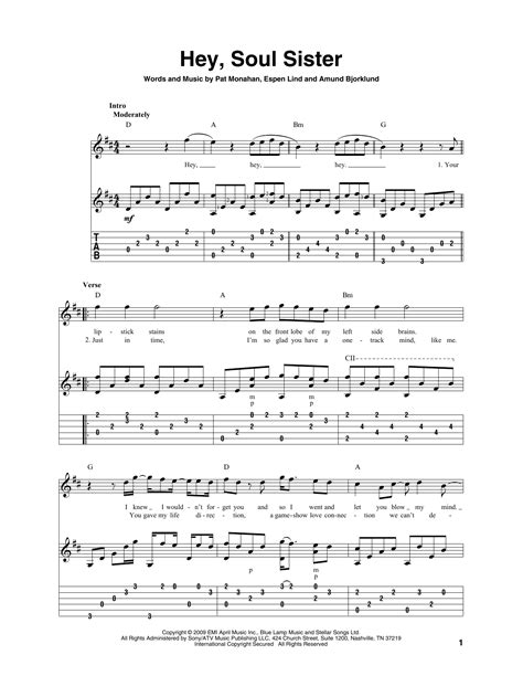 Hey, Soul Sister by Train - Solo Guitar - Guitar Instructor