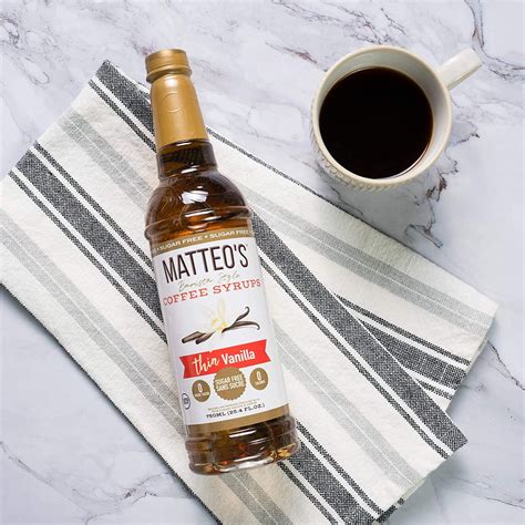 Matteo's Sugar Free Coffee Syrup, French Vanilla, (1 case/6 bottles ...