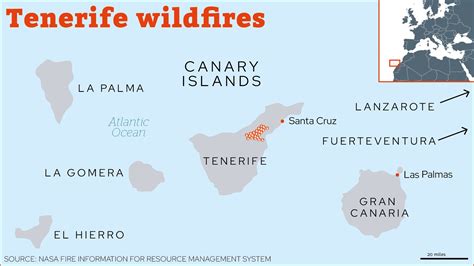 Where are the fires in Tenerife? Map of Spain wildfires and the latest ...