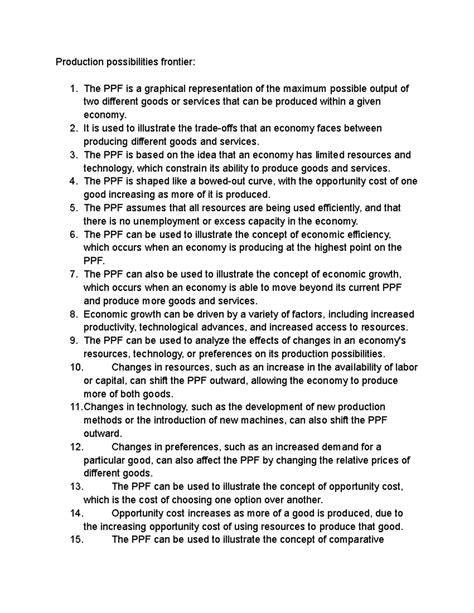 Image result for Production Possibilities Frontier Example