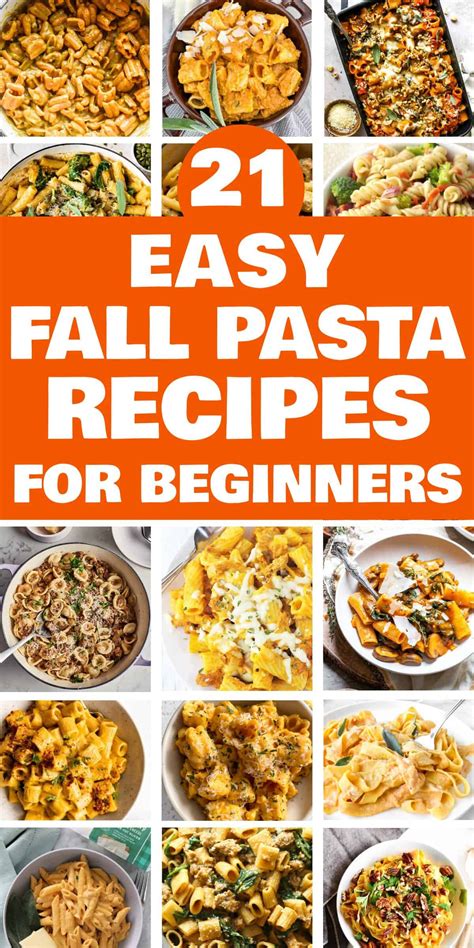 Comforting Fall Pasta Dishes