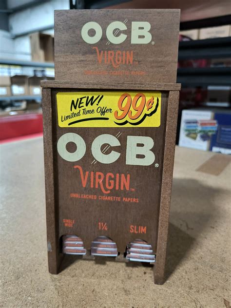 OCB - Virgin - 3 style Display box with Papers — Burke's Distributing