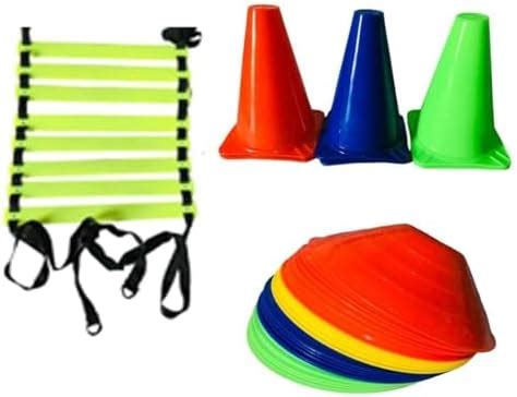 Buy AS Complete Football Training Kit: 4m Ladder, 10 Soccer Cones, and ...