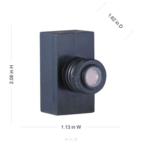 Hubbell Bell 180-Degree Black Screw Replacement Light Sensor PE100 at ...