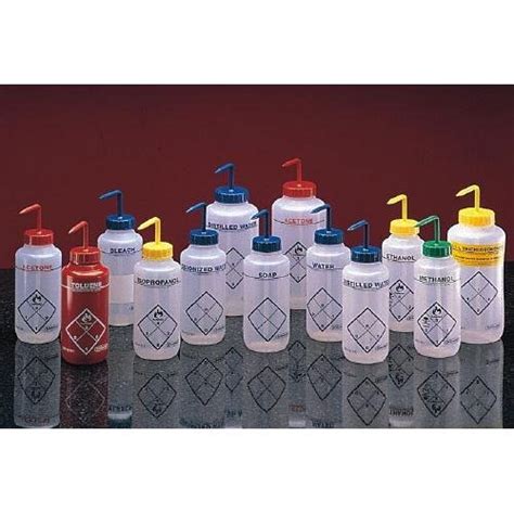 Bel-Art F11646-0622 Science Ware 2-Color Safety-Labeled Wash Bottle ...