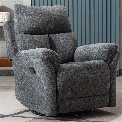 Buy ANJ Swivel Rocker Fabric Recliner Chair - Reclining Chair Manual ...