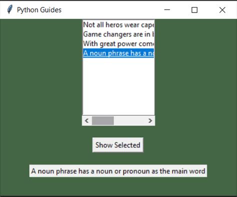 Image result for Python Tkinter ListBox