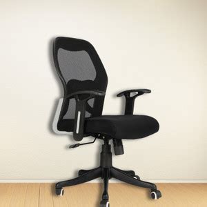MG traders ME-102-MB-BLACK Nylon Office Arm Chair Price in India - Buy ...