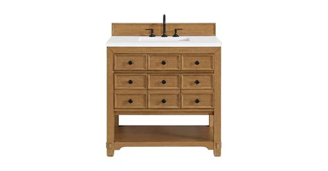 James Martin Vanities 505-V36-AMB-3WZ Malibu 36" Free Standing Single ...