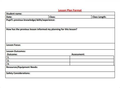 Image result for Learning-Focused Lesson Plan