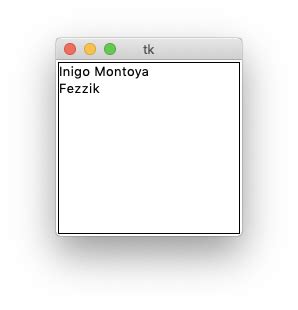 Python Multiple Objects in ListBox 的图像结果