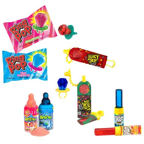 Buy Bazooka Variety Pack, 18 Count-Ring Pop, Baby Bottle Pop, Push Pop ...