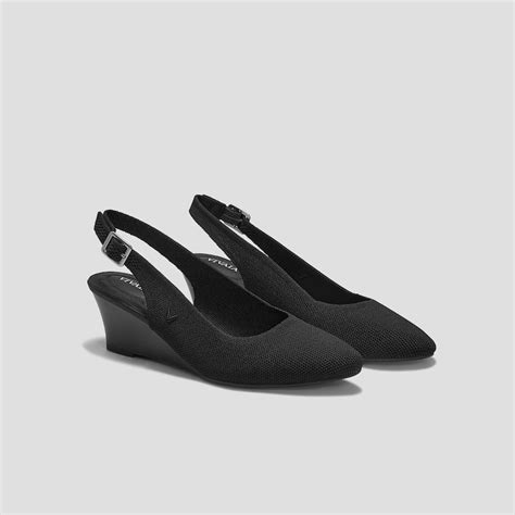 Almond-Toe Slingback Wedge Heel Sandals (Tamia Slingback Wedge Pro ...