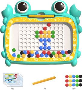 Bestie Toys Crab Magnetic Drawing Board with Pen and Beads Kids ...