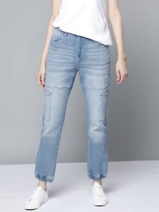 Mast & Harbour Jogger Fit Women Blue Jeans - Buy Mast & Harbour Jogger ...