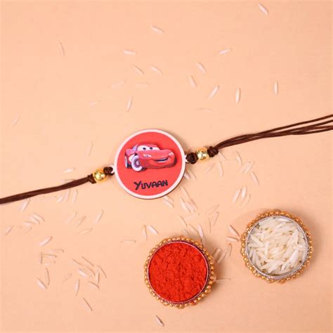 Wooden Rakhi | Personalised | Car Name – ChitraChaya