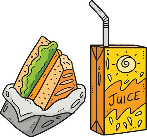 Snacks Cartoon Colored Clipart Illustration 26492997 Vector Art at Vecteezy