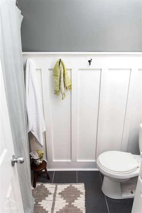 Guest bath remodel board and batten style – Artofit
