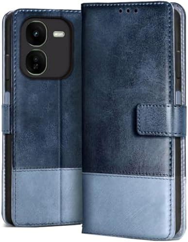 SHINESTAR Ultimate Dual Shade Leather Finish Flip Back Cover for iQOO ...