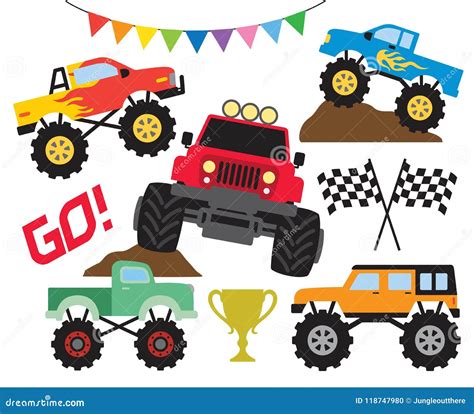 Monster Truck Stock Illustrations - 791 Monster Truck Stock ...
