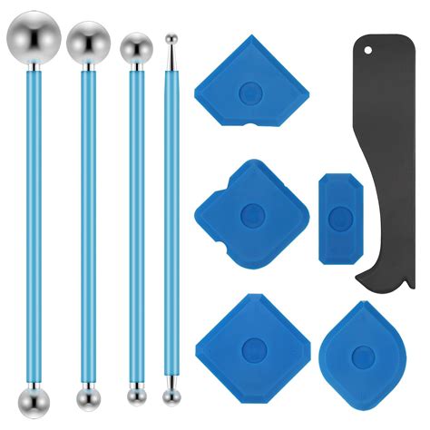 10-Pack Grout Finishing Tool, Sealant Finishing Kit Incl 5 Multi-Edge ...